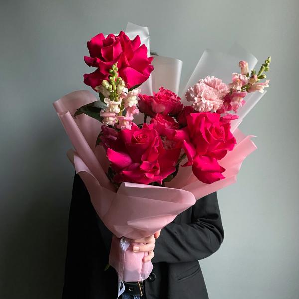 Букет " Клубничный мусс"