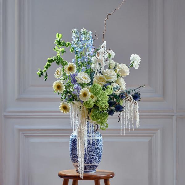 Букет интерьерный "Гжельские мотивы" (L)