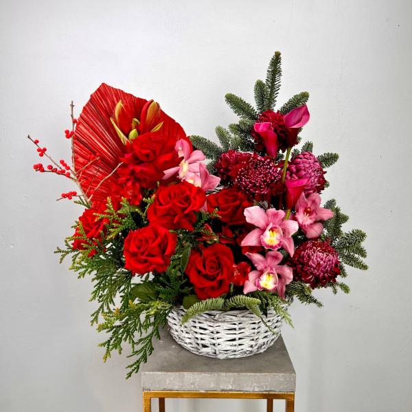 Новогодний Букет "Алый Мороз'