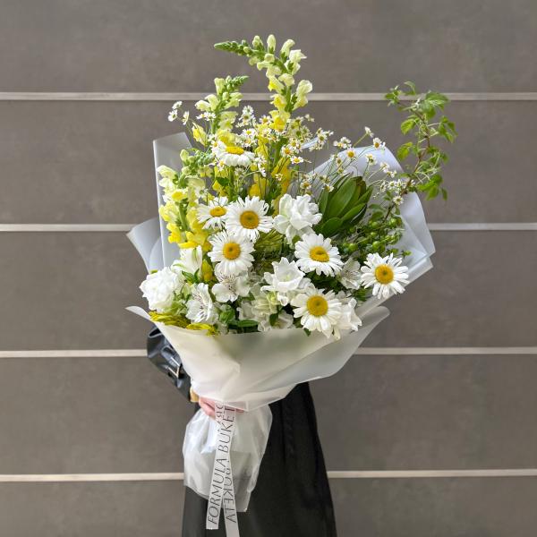 Букет "Лимонная вуаль"