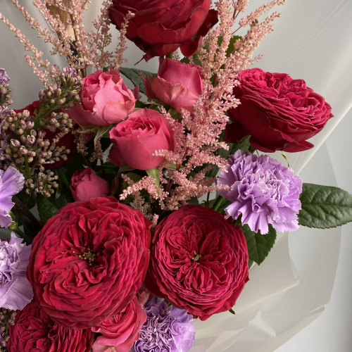 Букет "Малиновый каприз"