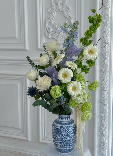 Букет интерьерный "Гжельские мотивы" (М)