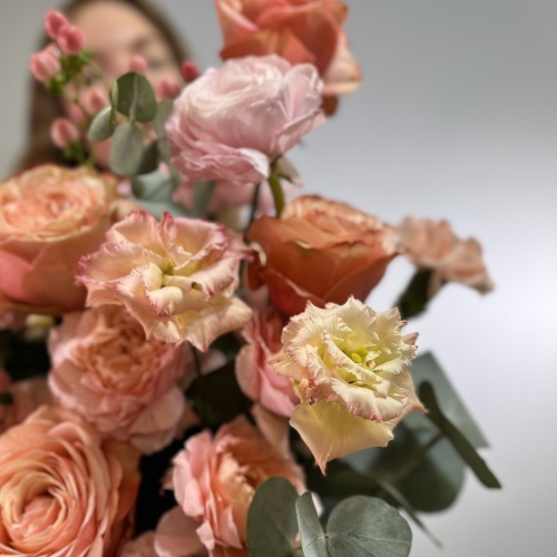 Цветочная корзина "Буря эмоций" (L)