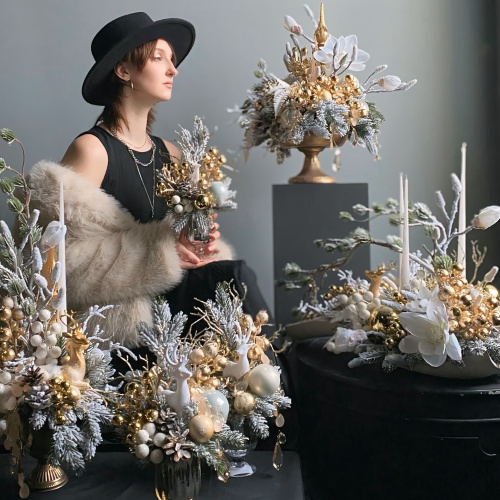 Новогодняя композиция "Luxury" размер XL