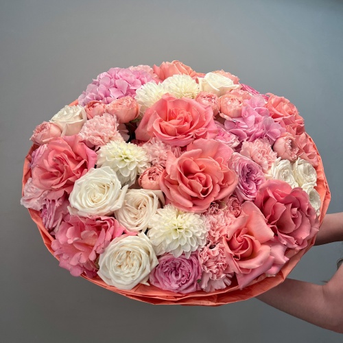 Букет "Персиковый джем" L