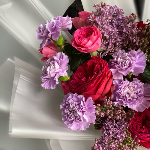 Букет "Малиновый каприз"