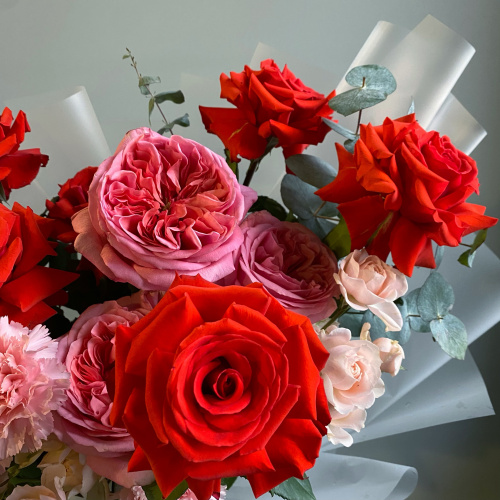 Букет "Нежный рубин"